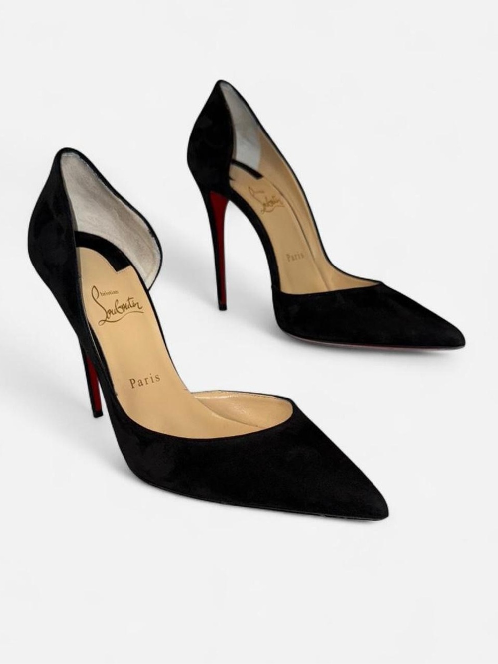 Christian Louboutin Suede Iríza 100 Heels